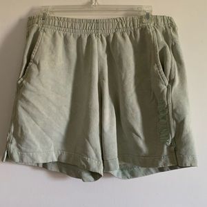 Nike 'Just Do It' Lime Green Tie-Dye Sweat Shorts size Medium EUC